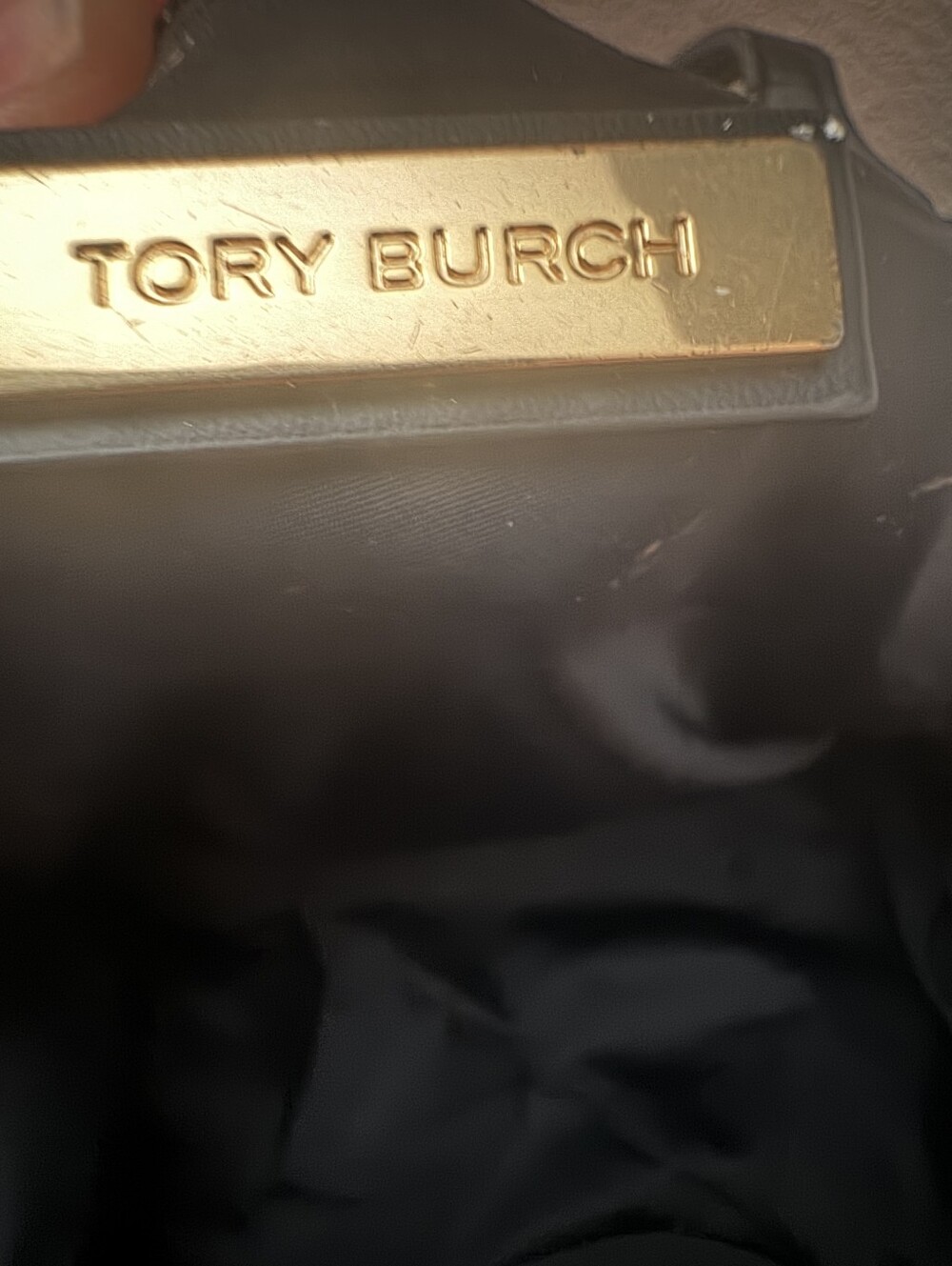 Tory Burch Black Quilted Logo Puffer Tote - Picture 2 of 7